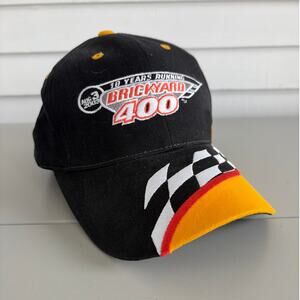 Brickyard 400 2003 Adjustable Black/Yellow Nascar Cap Like New Condition